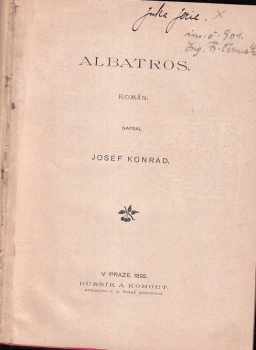 Josef Deograt Konrád: Albatros