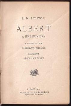 Lev Nikolajevič Tolstoj: Albert a jiné povídky