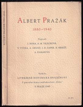 Albert Pražák 1880-1940