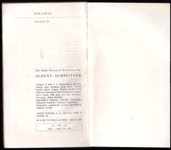 Eduard Wondrák: Albert Schweitzer