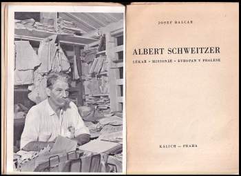 Josef Balcar: Albert Schweitzer