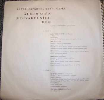 Karel Čapek: Album Scén Z Divadelních Her (Lásky Hra Osudná, Rur, Loupežník, Ze života Hmyzu, Věc Makropulos, Bílá Nemoc, Matka, Adam Stvořitel) (3xLP)