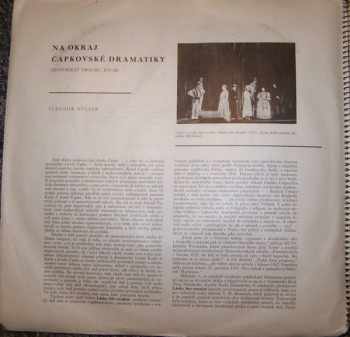 Karel Čapek: Album Scén Z Divadelních Her (Lásky Hra Osudná, Rur, Loupežník, Ze života Hmyzu, Věc Makropulos, Bílá Nemoc, Matka, Adam Stvořitel) (3xLP)