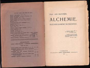Jan Matzner: Alchemie
