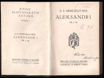 Dmitrij Sergejevič Merežkovskij: Aleksandr I