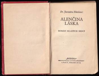 Jaromíra Hüttlová: Alenčina láska