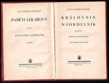 Alexandre Dumas: Paměti lékařovy