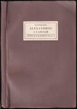 Plútarchos: Alexandros a Caesar
