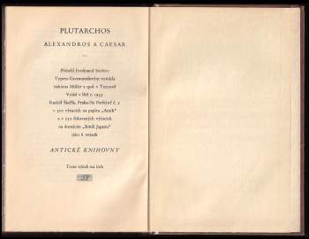 Plútarchos: Alexandros a Caesar