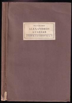 Plútarchos: Alexandros a Caesar