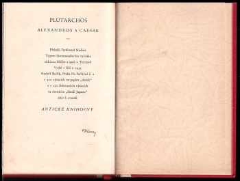 Plútarchos: Alexandros a Caesar