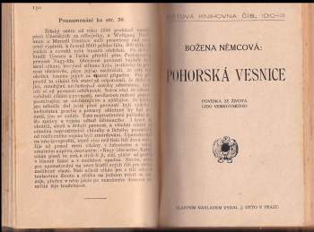 Božena Němcová: Pohorská vesnice