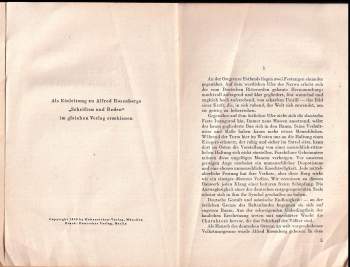 Alfred Baeumler: Alfred Rosenberg und der Mythus des 20. Jahrhunderts