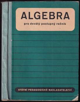 Algebra pro devátý postupný ročník