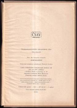 Jaroslav Staněk: Alkaloidy