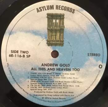 Andrew Gold: All This And Heaven Too