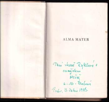 Anna Maria Tilschová: Alma Mater