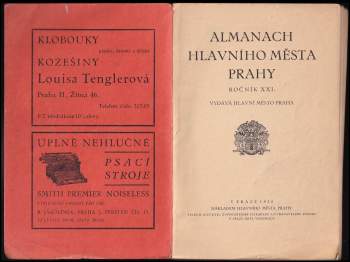 Almanach hlavního města Prahy, ROČNÍK XXI.