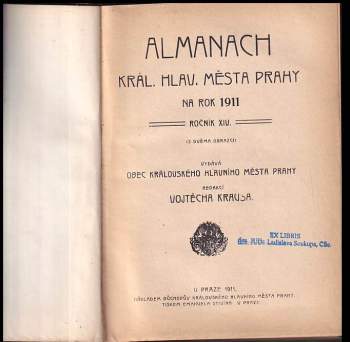 Almanach král. hlav. města Prahy na rok 1911