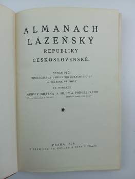Vojtěch Mrázek: Almanach lázeňský