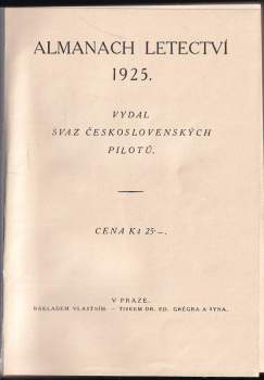 Almanach letectví 1925