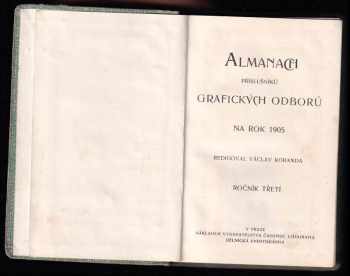 Almanach příslušníků grafických odborů na rok 1905