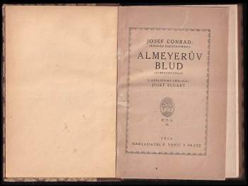 Joseph Conrad: Almeyerův blud