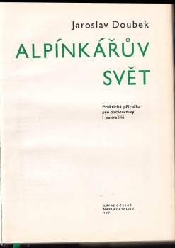 Jaroslav Doubek: Alpínkářův svět