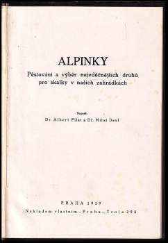 Albert Pilát: Alpinky