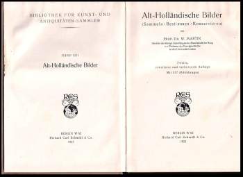 W Martin: Alt-Holländische Bilder