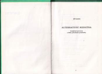 Jiří Janča: Alternativní medicína