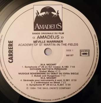 Wolfgang Amadeus Mozart: Amadeus (Bande Originale Du Film) (2xLP)