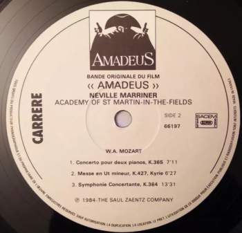 Wolfgang Amadeus Mozart: Amadeus (Bande Originale Du Film) (2xLP)
