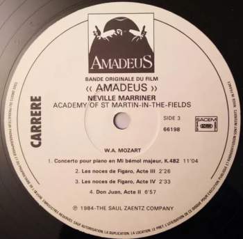 Wolfgang Amadeus Mozart: Amadeus (Bande Originale Du Film) (2xLP)