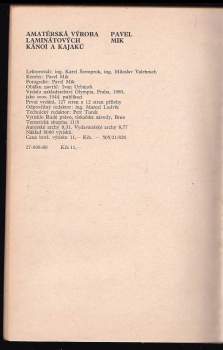 Pavel Mik: Amatérská výroba laminátových kánoí a kajaků