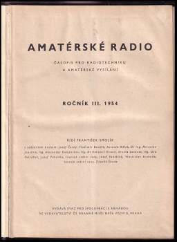František Smolík: Amatérské radio
