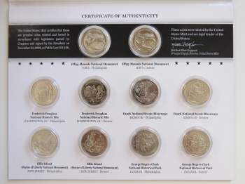 America The Beautiful Quarters Uncirculated Coin Set 2017