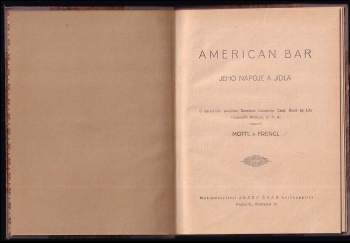 Josef Mottl: American bar