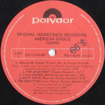 Giorgio Moroder: American Gigolo (Original Soundtrack Recording)