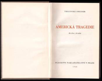 Theodore Dreiser: Americká tragedie