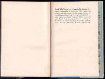 Adolf Hoffmeister: Americké houpačky