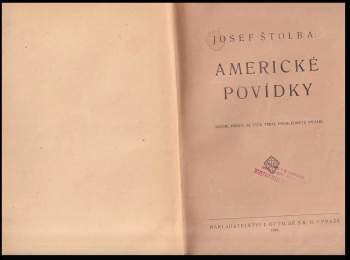 Josef Štolba: Americké povídky