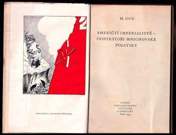 Michail Semenovič Gus: Američtí imperialisté - inspirátoři mnichovské politiky