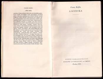 Franz Kafka: Amerika