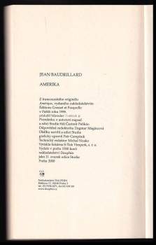 Jean Baudrillard: Amerika