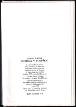 Robert H Bork: Amerika v pokušení