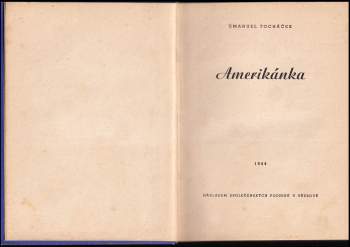 Emanuel Tocháček: Amerikánka