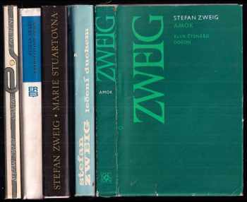 Stefan Zweig: KOMPLET Stefan Zweig 5X Opojení z proměny + Netrpělivost srdce + Marie Stuartovna + Léčení duchem + Amok