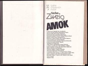 Stefan Zweig: Amok
