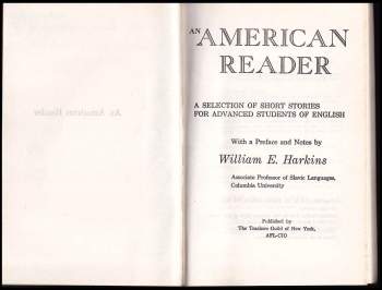 William Edward Harkins: An American reader